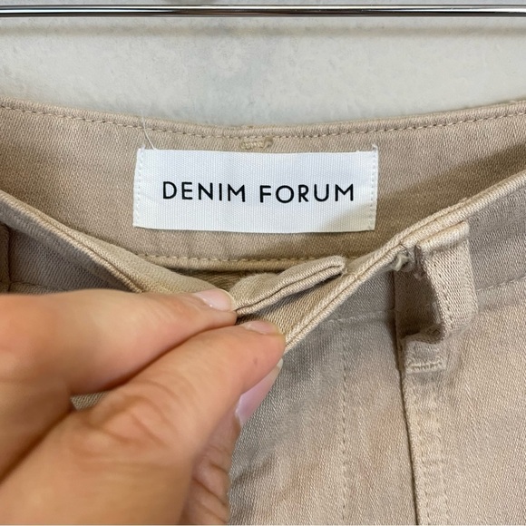 DENIM FORUM The '90s Utility Hi-Rise Loose‎ Jean Humus Beige Size 29 - Picture 6 of 12